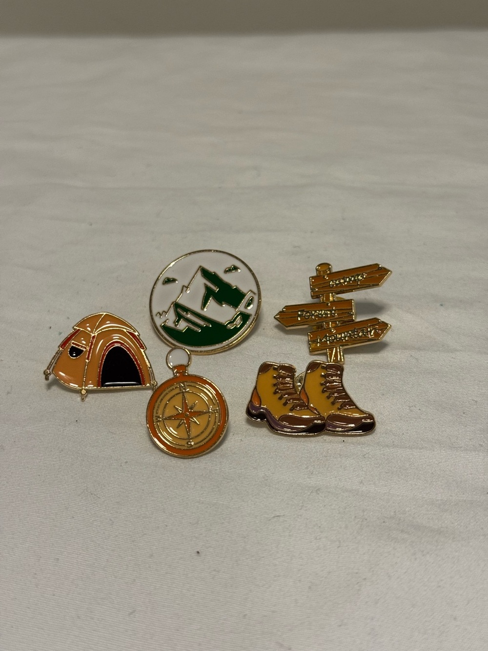 Set Of Camping Lapel / Hat Pins Lot Of 5  Metal